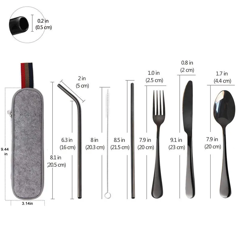 Minimalist stainless steel set