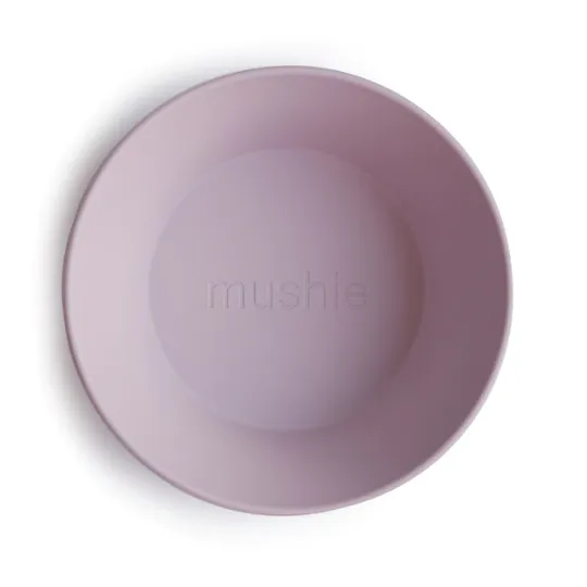 Mushie Dinnerware Round Bowl - Soft Lilac (Set of 2)