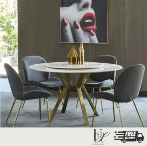 MYRA Contemporary Marble Dining Table