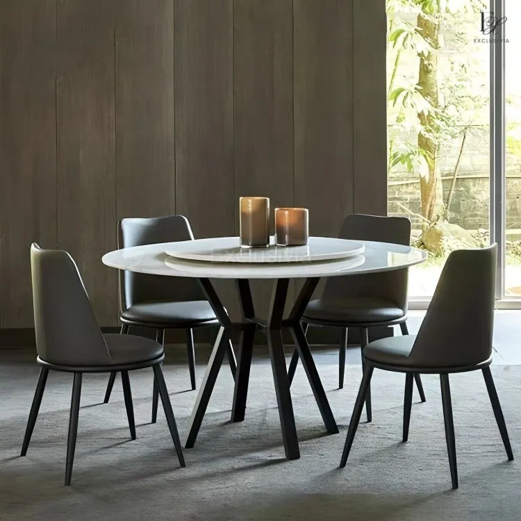 MYRA Contemporary Marble Dining Table