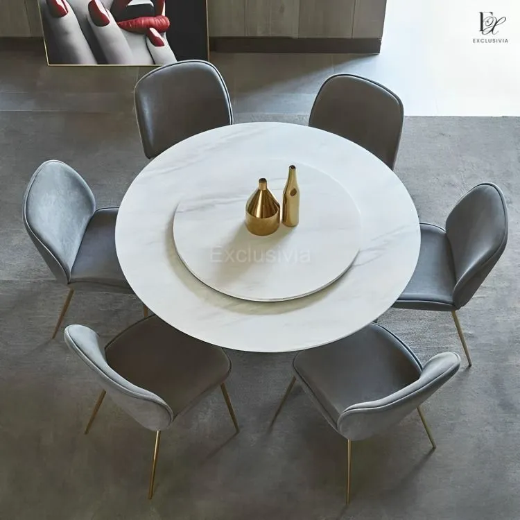 MYRA Contemporary Marble Dining Table