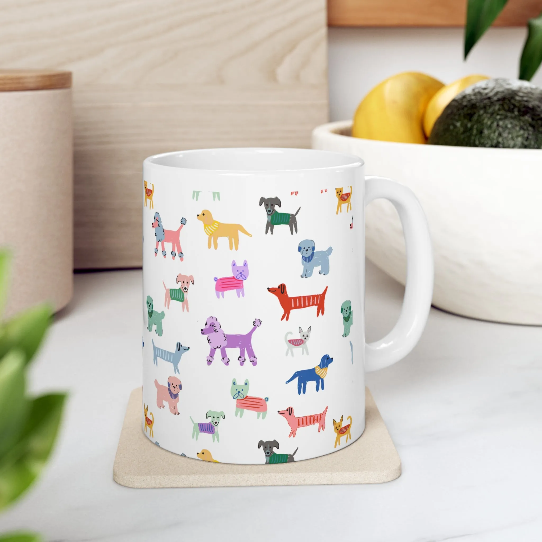 Puppy Party Ceramic Mug 11oz