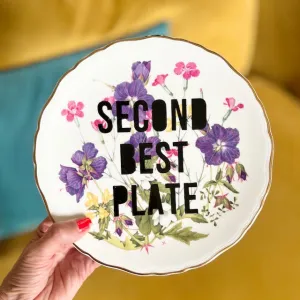 SECOND BEST Floral Display Side Plate