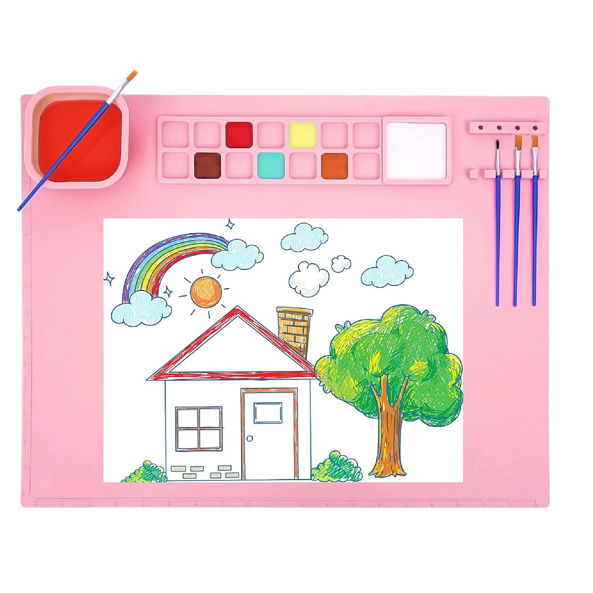 Silicone Craft Mat | Large Silicone Painting Mat | 20 x 16 Inch Non | Slip Non | Stick Silicone Mat