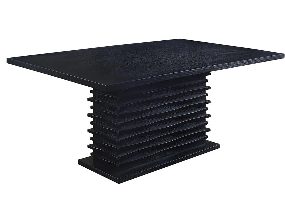 Stanton Contemporary Black Rectangular Dining Table