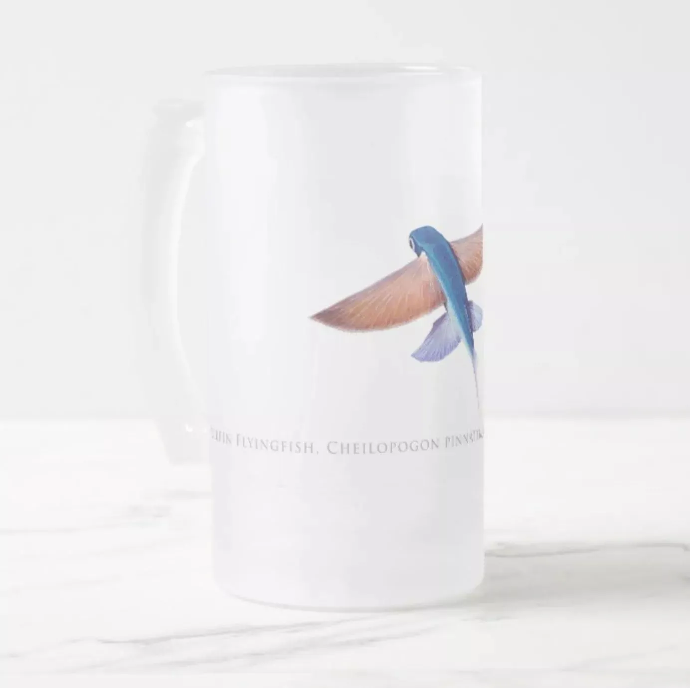 Tallfin Flyingfish - Frosted Glass Stein