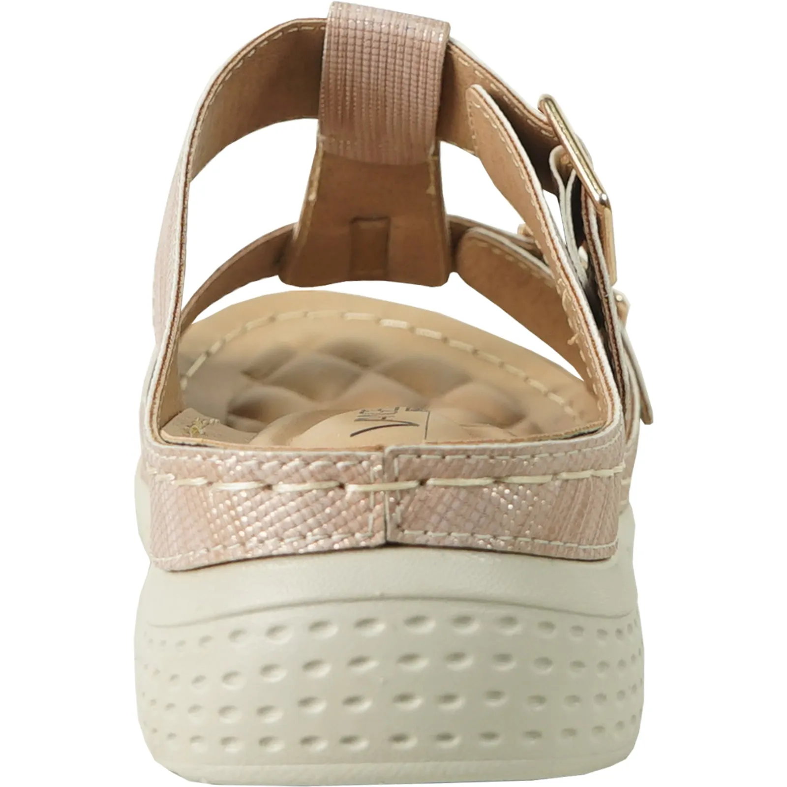 VANGELO Women Sandal CATHY-1 Wedge Sandal Champagne