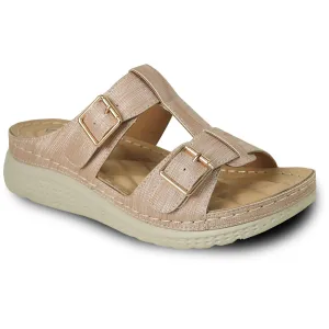 VANGELO Women Sandal CATHY-1 Wedge Sandal Champagne