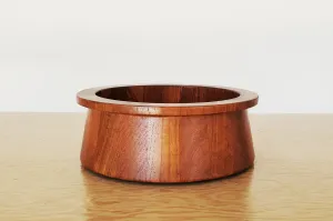 Vintage Dansk Staved Teak Salad Bowl Tapered with Lip