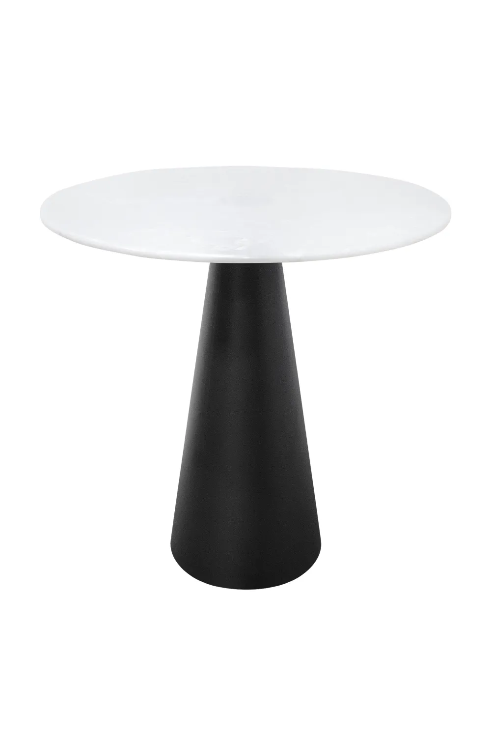 White Marble Pedestal Dining Table | Versmissen Cone