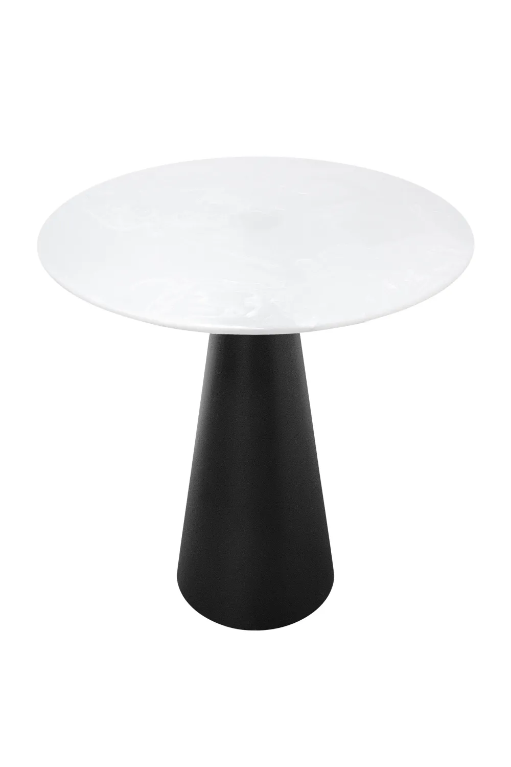 White Marble Pedestal Dining Table | Versmissen Cone