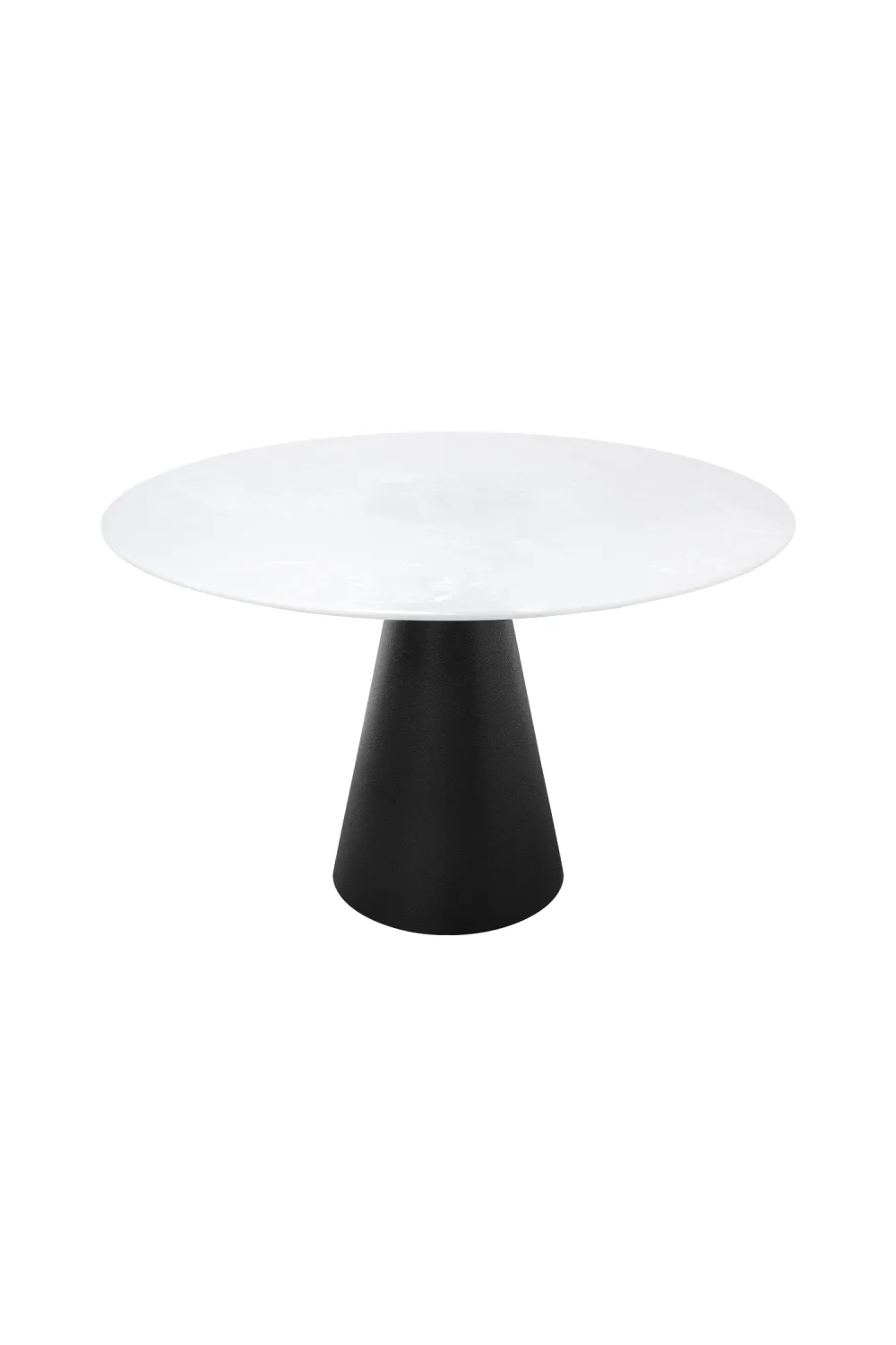 White Marble Pedestal Dining Table | Versmissen Cone