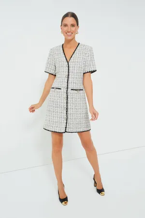 White Tweed Josephine Dress