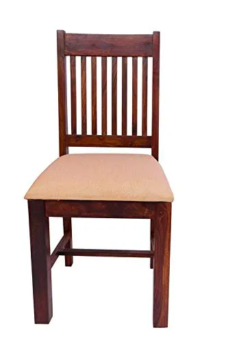 Wood World Furniture 4 Seater Dining Table Set for Living Rooms Dining Table with 4 Chairs Furniture for Home Sheesham Wood (Maching   Maple Finish)