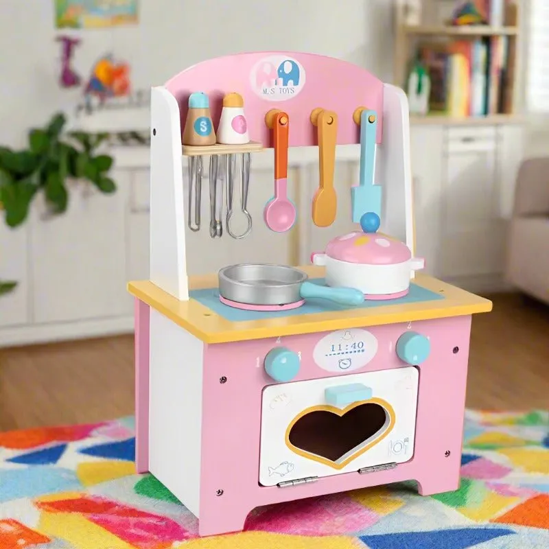 Wooden Kitchen Cooking Play Set