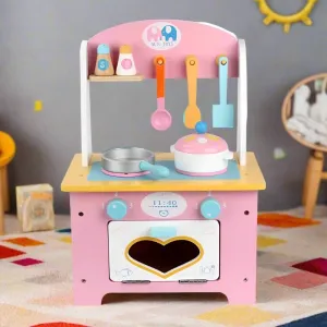 Wooden Kitchen Cooking Play Set