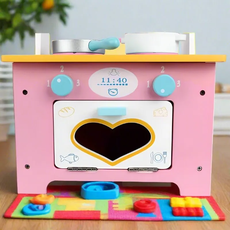 Wooden Kitchen Cooking Play Set