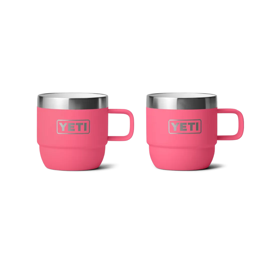 Yeti Rambler 6oz Tropical Pink Stackable Mugs